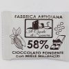 Cioccolato Fondente Mini 58% al Miele Millefiori 2 Mielarium, Cioccolato Fondente Mini 58% al Miele Millefiori, mini fondente miele millefiori 58
