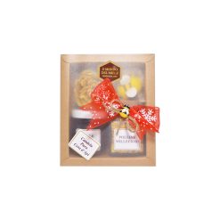 Mielarium, Box Regalo, box 2 mieli candela ape stoffa chiusa min