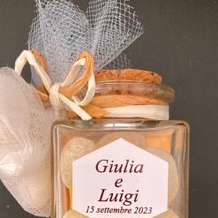 Bomboniera Segnaposto Drops con Confetti tulle